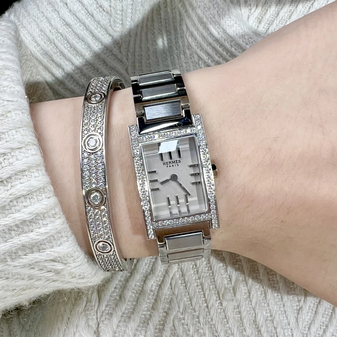 95新 Hermes/爱马仕 Vintage中古表/石英表/HM025