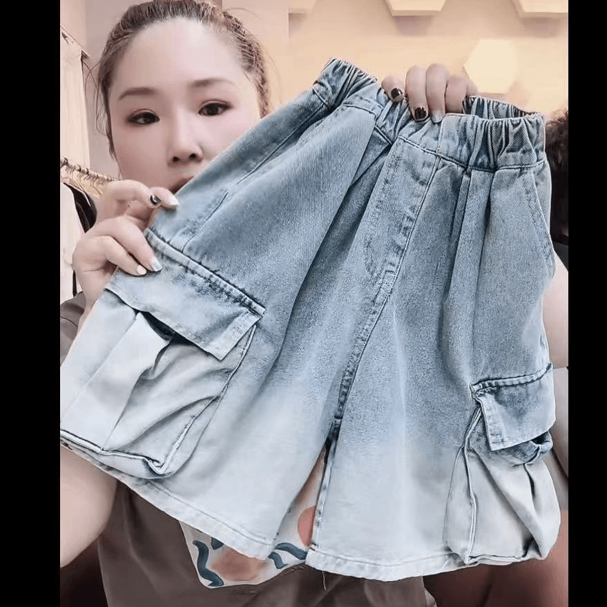 406175《现》小涵家玲姐定制韩版儿童休闲舒适时尚洋气日常牛仔短裤