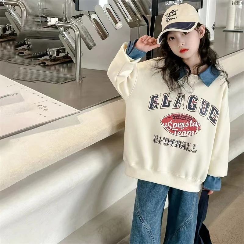 404210《现》小涵家玲姐优选韩版儿童休闲舒适时尚洋气日常百搭卫衣