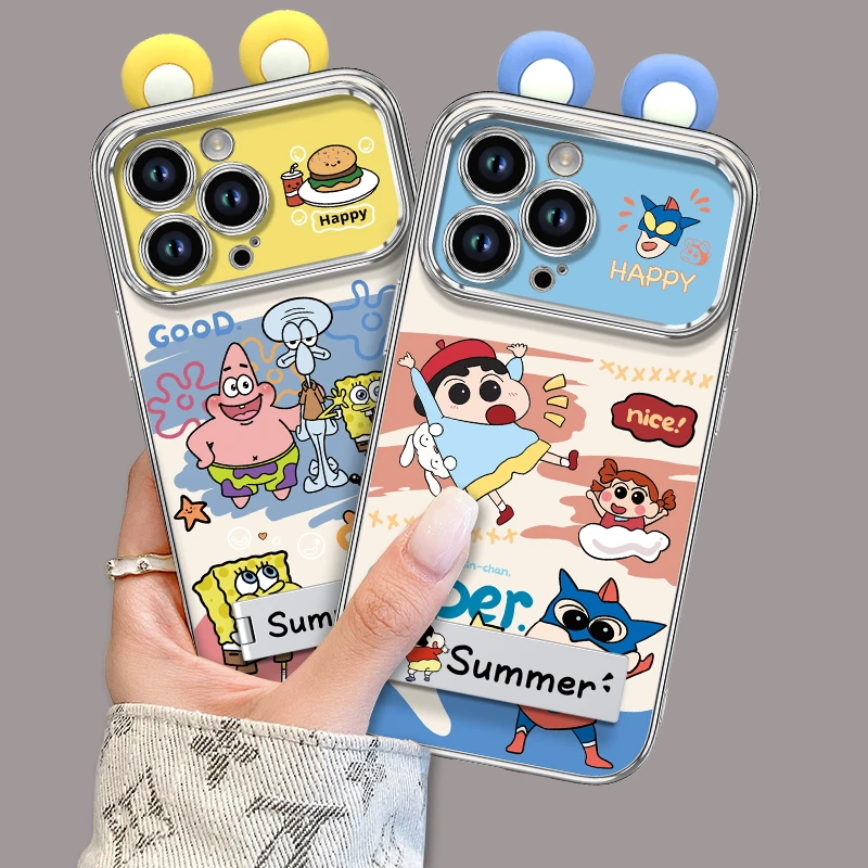 彼得堡适用苹果VIVO华为OPPO小米电镀大视窗iPhone15手机壳