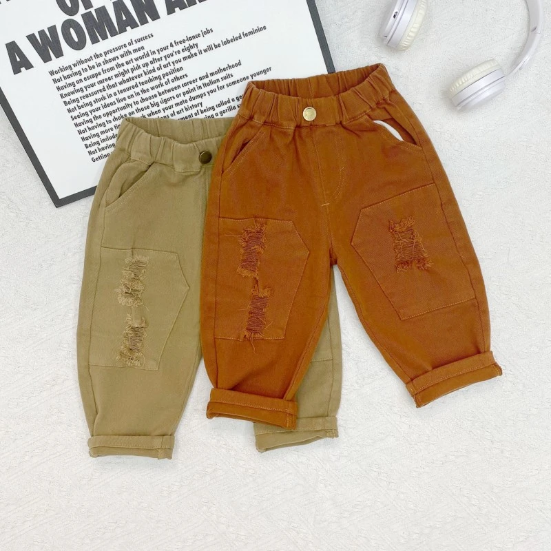 酷男童裤子春秋帅气儿童休闲裤秋季小童2023新款童装宝宝秋装外穿