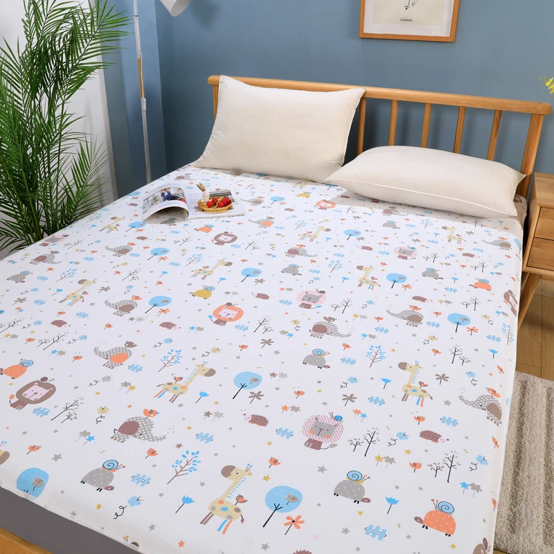 优逸斯婴儿隔尿垫超大号透气防水床单防漏床笠针织棉可机洗可定制