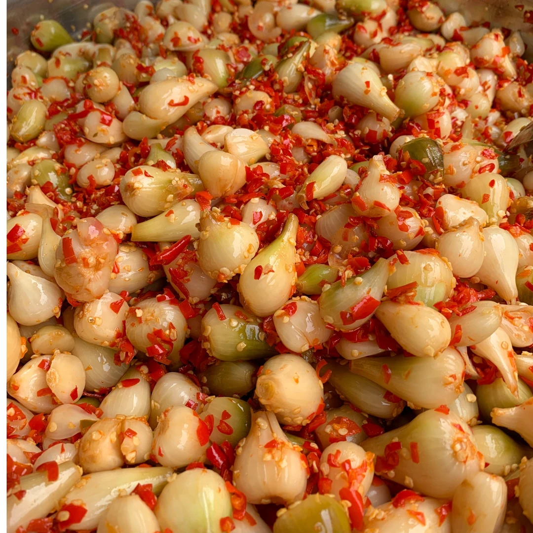 【剁椒荞头300g/瓶】湖南特产酸辣藠头新鲜茭头腌制泡菜农家荞头