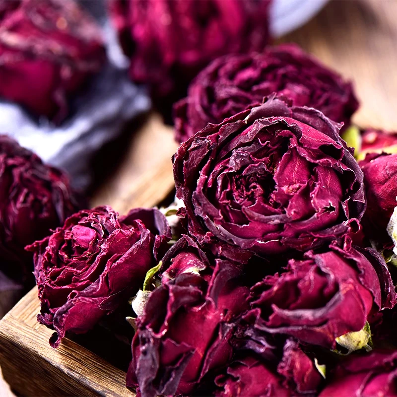 墨红玫瑰 可食用玫瑰花泡茶 大朵花冠 农产品