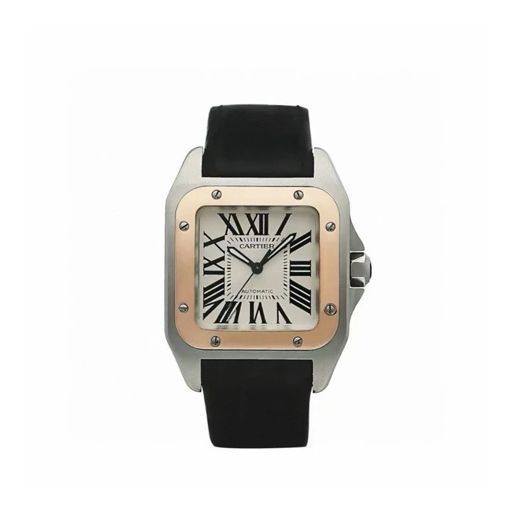 99新 Cartier/卡地亚 山度士W20107X7/44.2*35.6MM自动机械男表