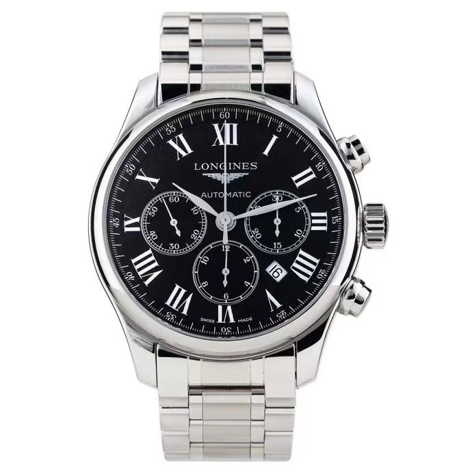 99新 Longines/浪琴 浪琴名匠系列L2.859.4.51.6/44MM自动机械表