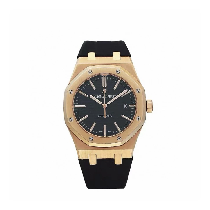 99新 AIPE/爱彼 爱彼皇家橡树15400OR/玫瑰金自动机械男表带票