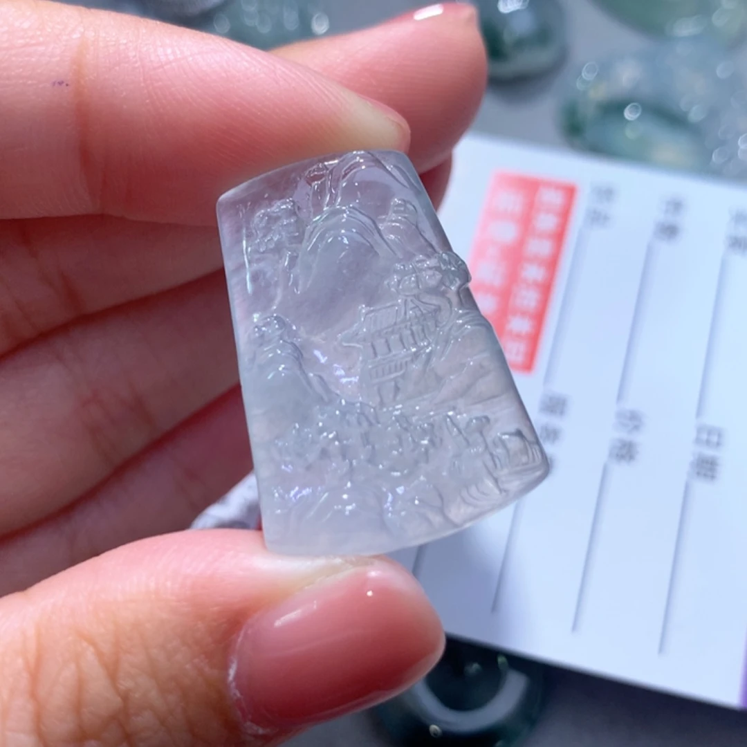 【闪购商品】翡翠一未镶嵌黑**光
