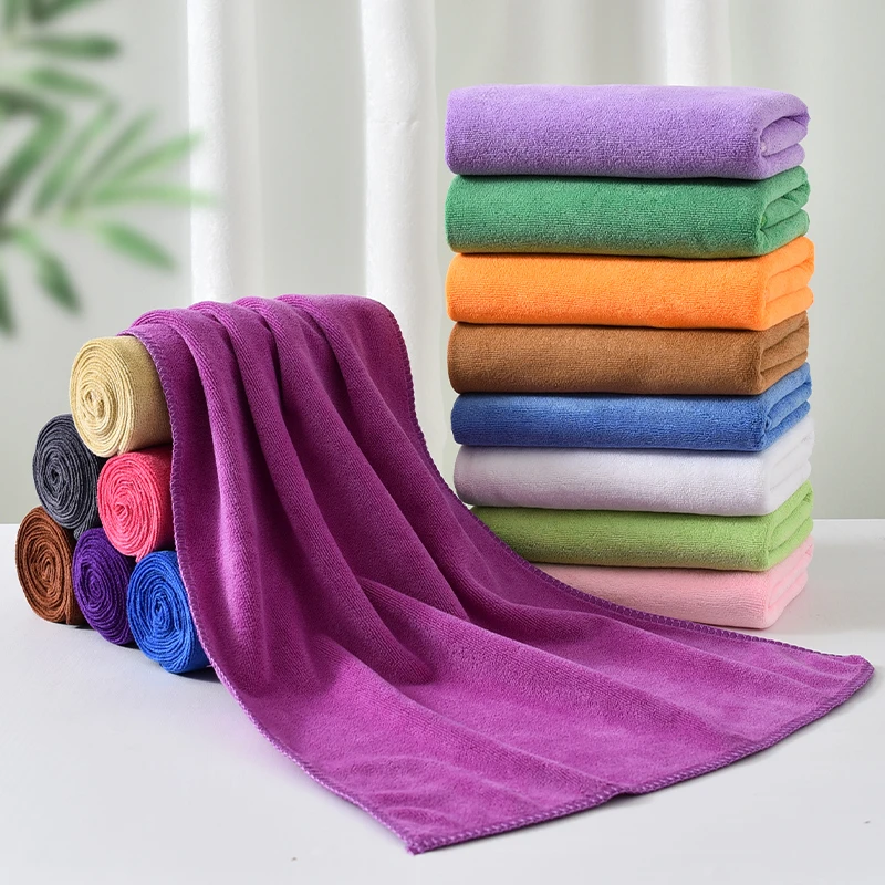 定制理发店毛巾美容院专用包头铺床巾加厚吸水大浴巾定做尺寸差价