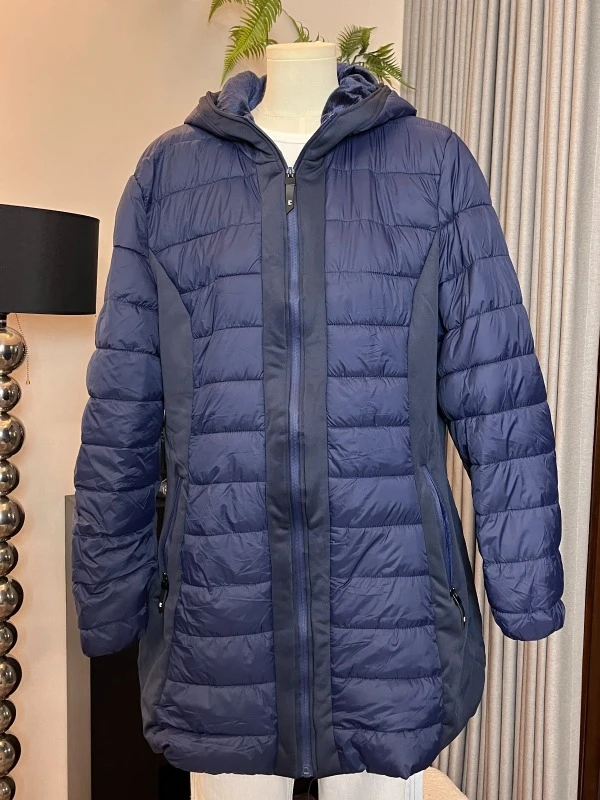「AZ」加绒连帽棉服外套