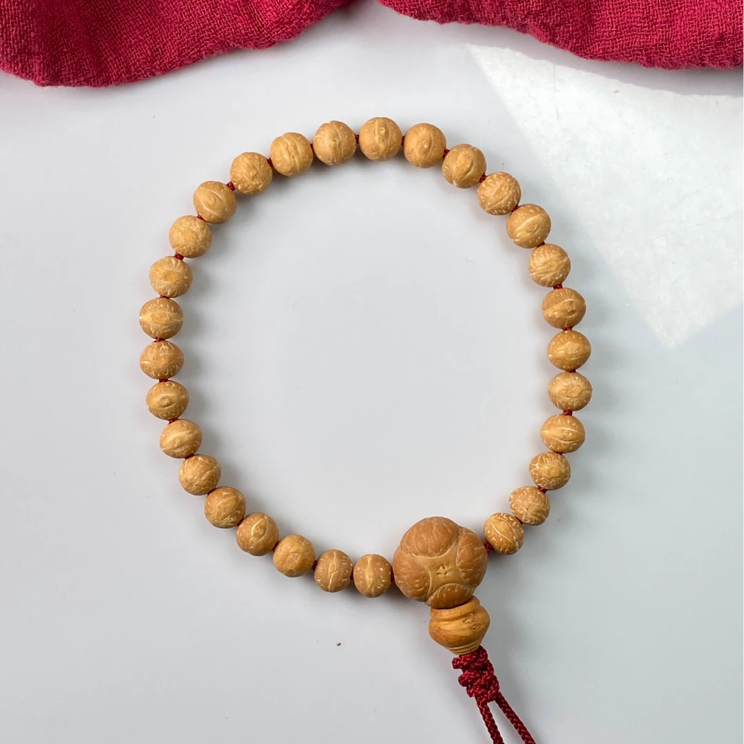 尼泊尔2024新籽8.5mm实心籽小凤眼菩提手串  一物一图联系客服