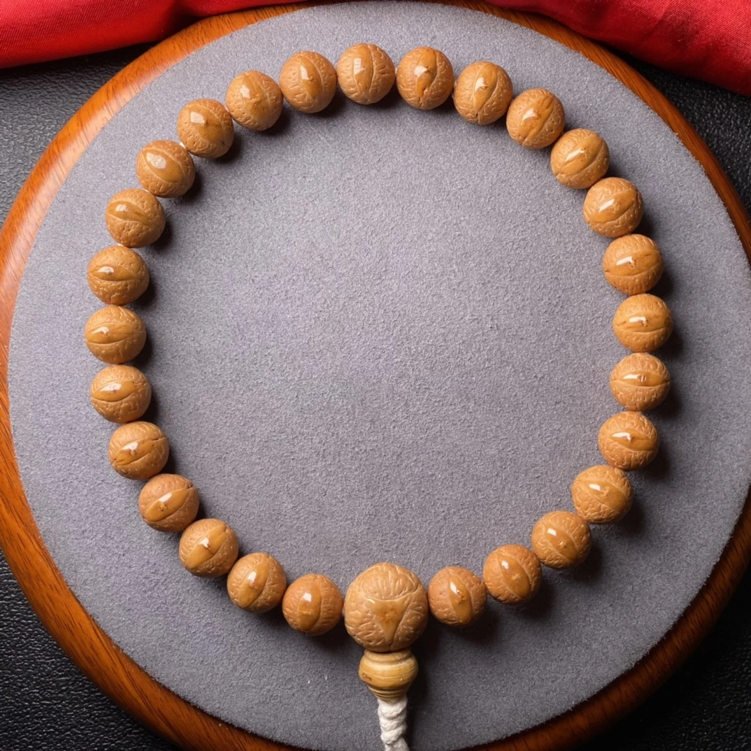 尼泊尔小凤眼菩提子11.5mm封眼款正圆手持男女27颗文玩好物手串