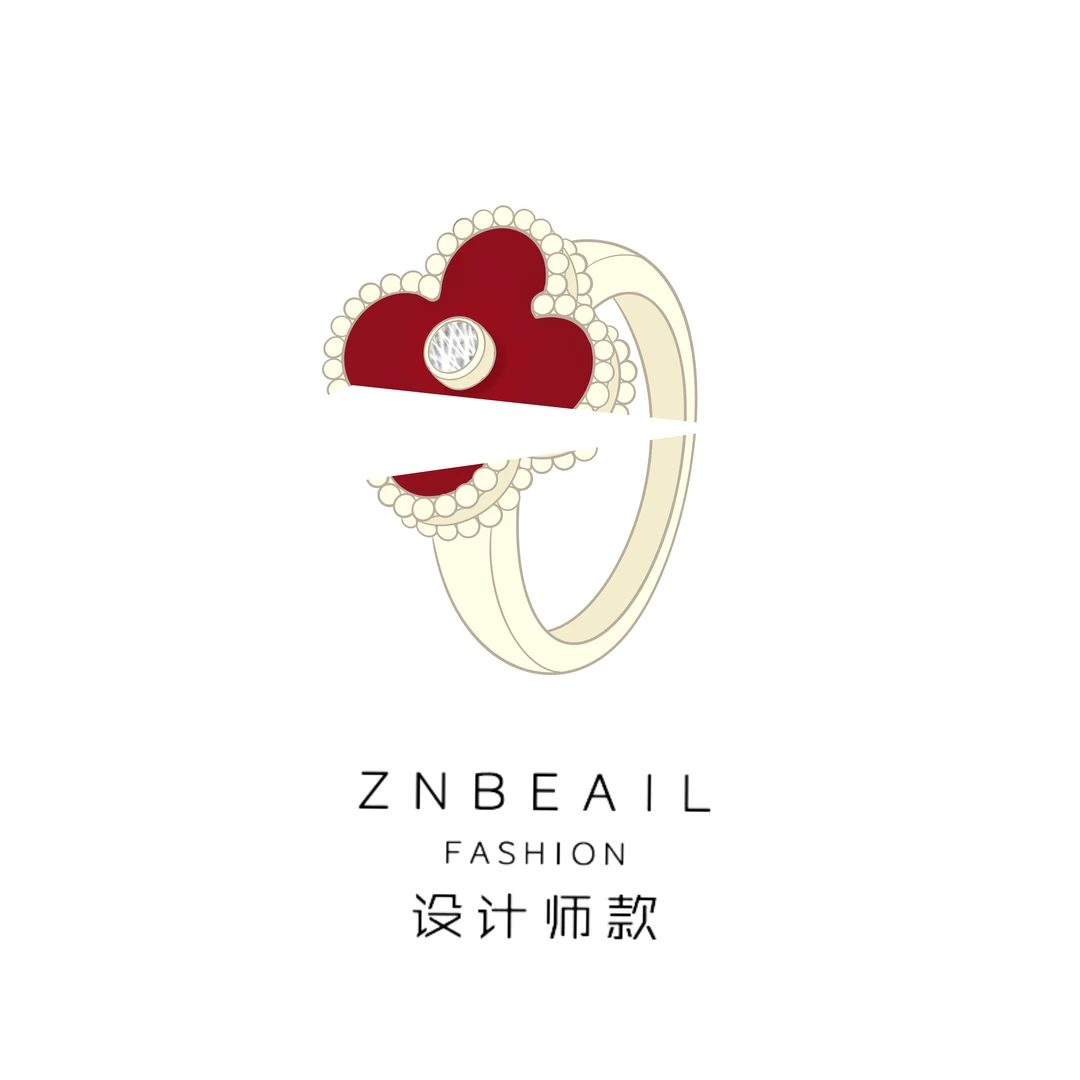 ZNBEAIL/甄柏琳 经典四叶简约戒指首饰01