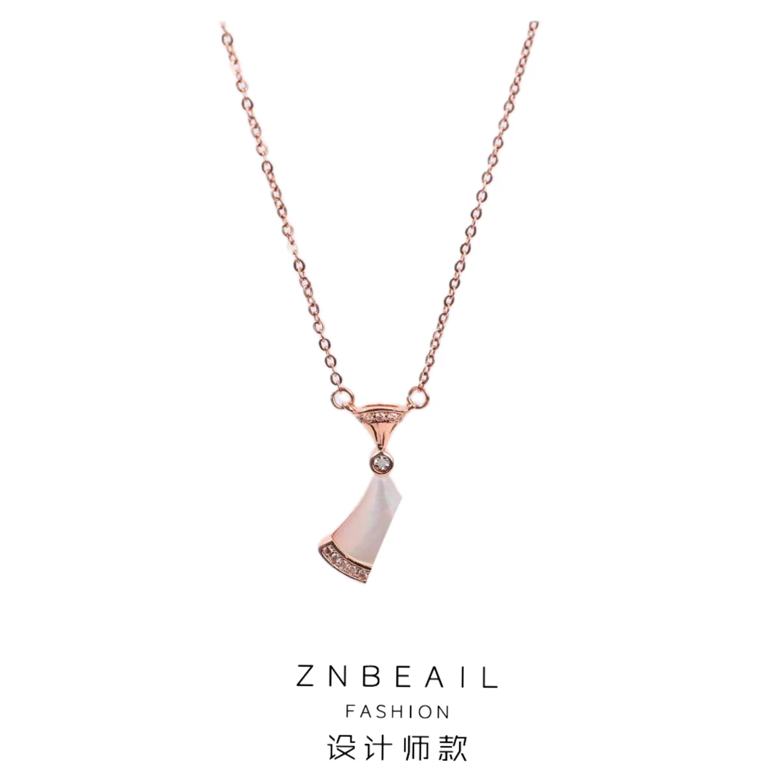 ZNBEAIL/甄柏琳 轻奢百搭小裙子项链 莎莎