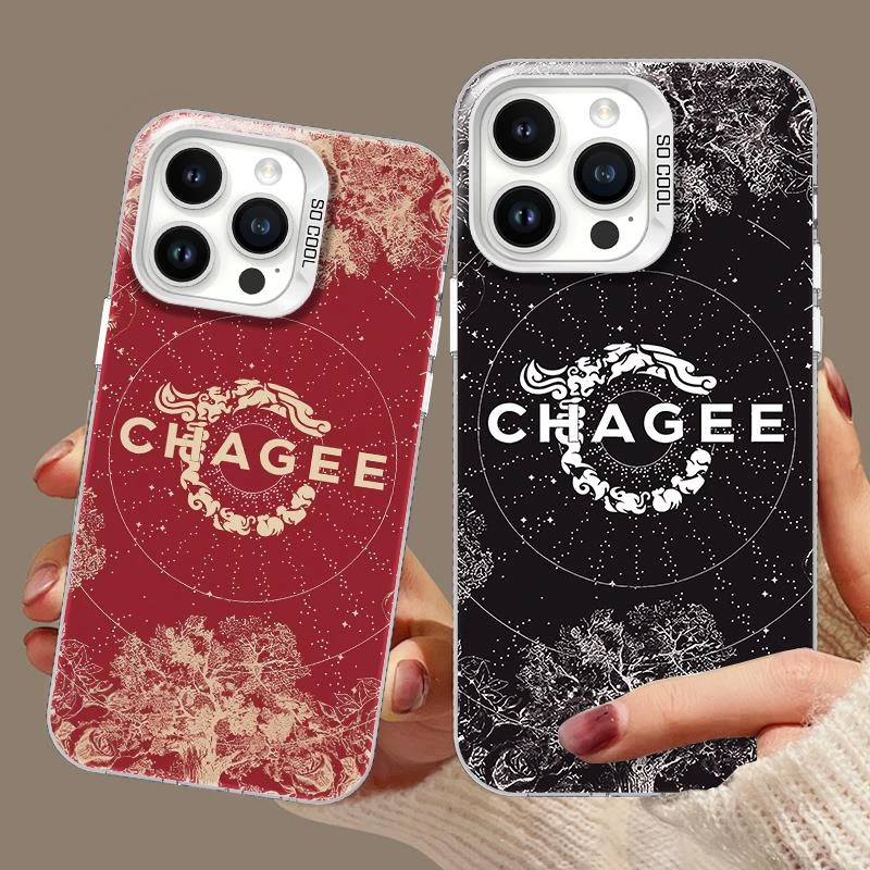 霸王茶姬手机壳适用苹果15promax国风iPhone15元宵限定15/15彩银