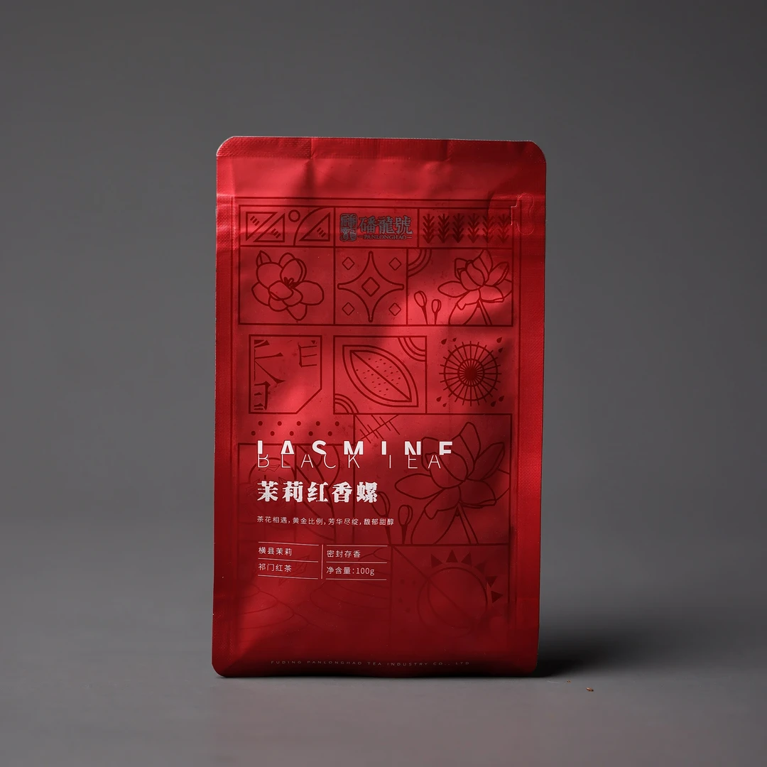 磻龙号|茉莉红香螺|祁门红茶&茉莉鲜花|袋装100克