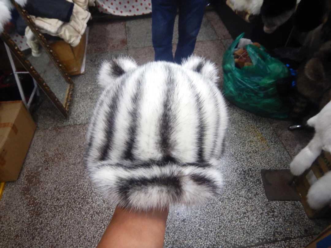 青旋大海视频貂皮帽子【带小尾巴】包邮