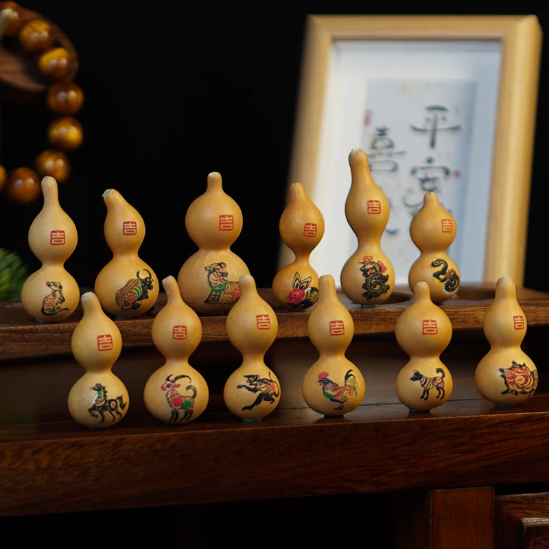 【十二生肖彩绘版图案】个人墨刻定制精品绕指柔天津嘴葫芦