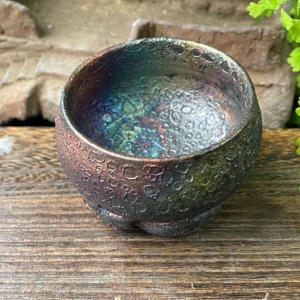 荥经非遗黑砂炫彩主人杯