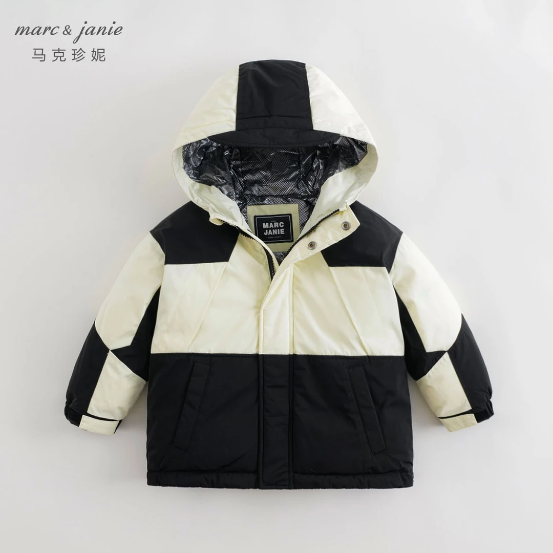 【蓄热保暖】马克珍妮冬装男童户外防寒羽绒服儿童羽绒外套210900