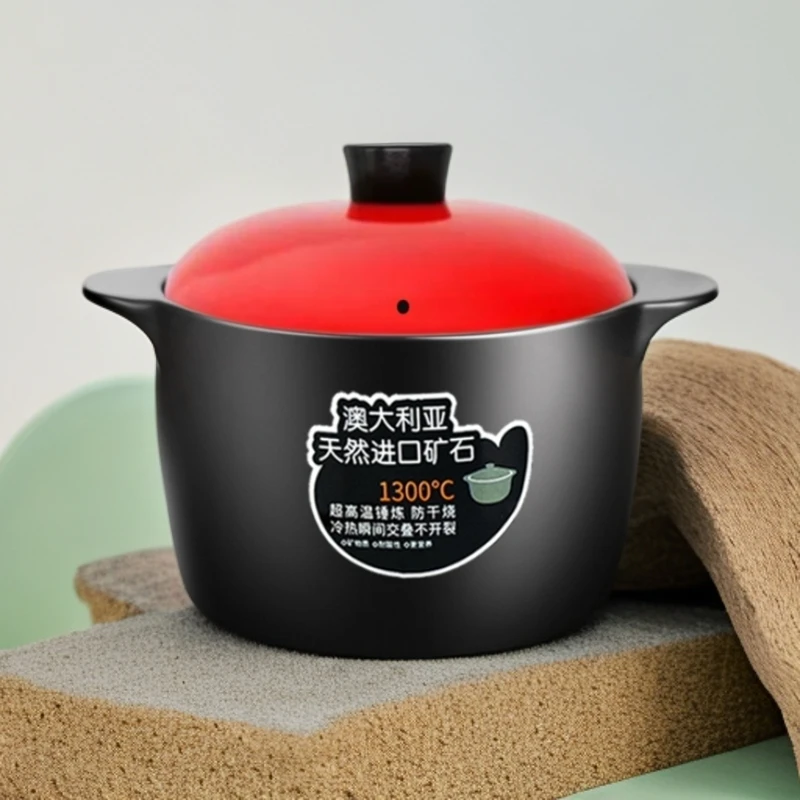 景德镇发货5L家用燃气大砂锅煲汤耐高温炖锅煤气灶专用煲  瑕疵款