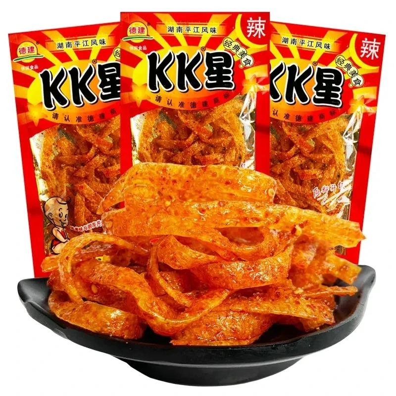【好吃到爆】辣条麻辣香辣湖南特产网红零食品面筋辣片辣怀旧小吃