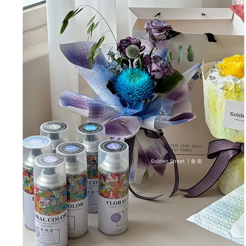 花艺喷漆洵尚美品多色鲜花喷漆鲜花配色剂染色剂无刺鼻气味450ML