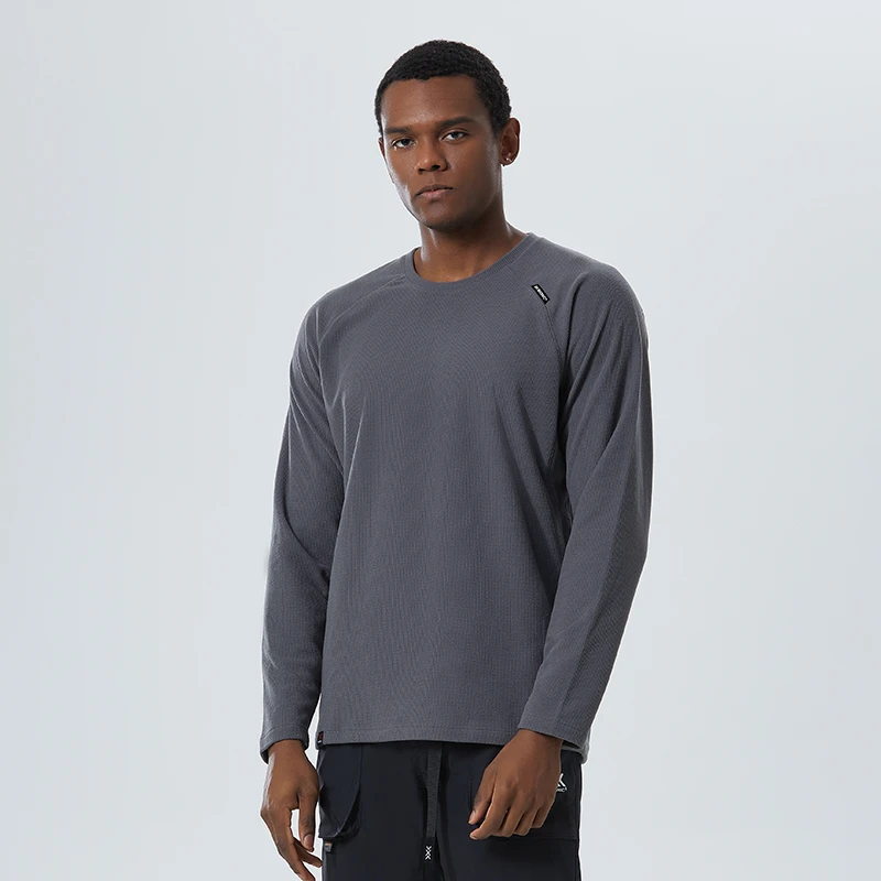 XBIONIC本能秋冬薄抓绒长袖上衣 男子户外圆领保暖内衣 TM21991