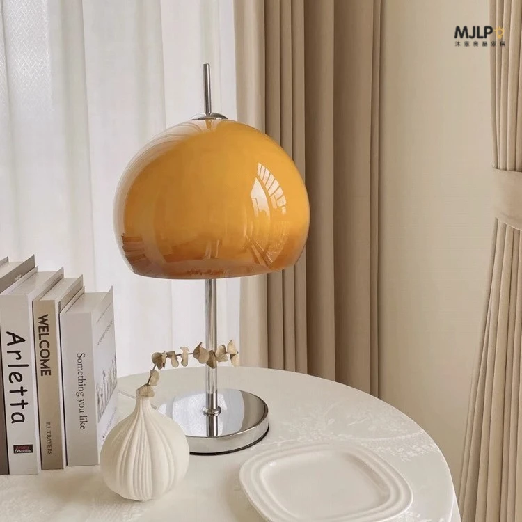 【沐家良品】奶油风vintage法式中古包豪斯灯装饰摆件卧室复古台灯