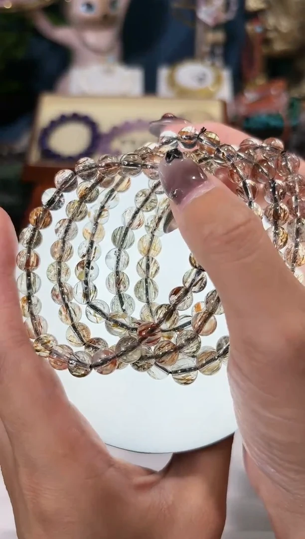 【闪购商品】水晶手串未镶嵌黑金超卡7