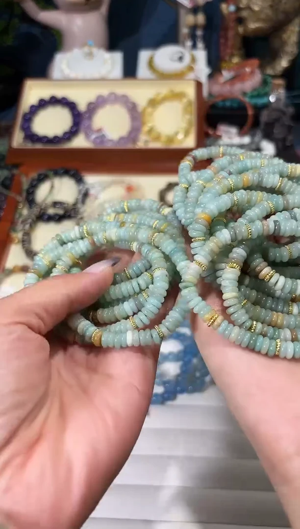 【闪购商品】翡翠手链未镶嵌药片珠手串