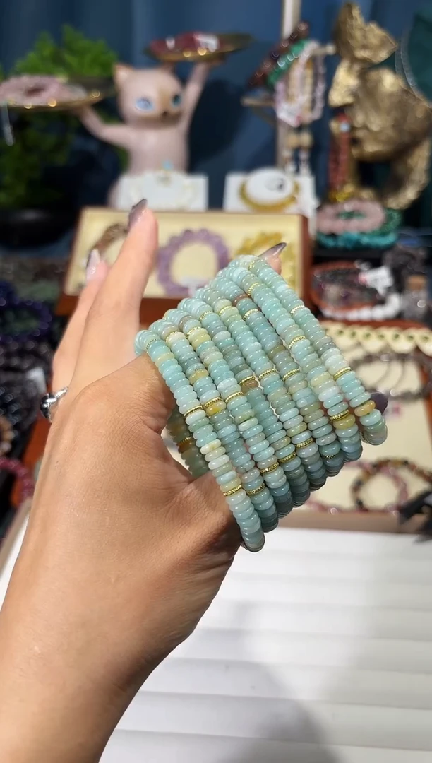 【闪购商品】翡翠手串未镶嵌药片珠手串