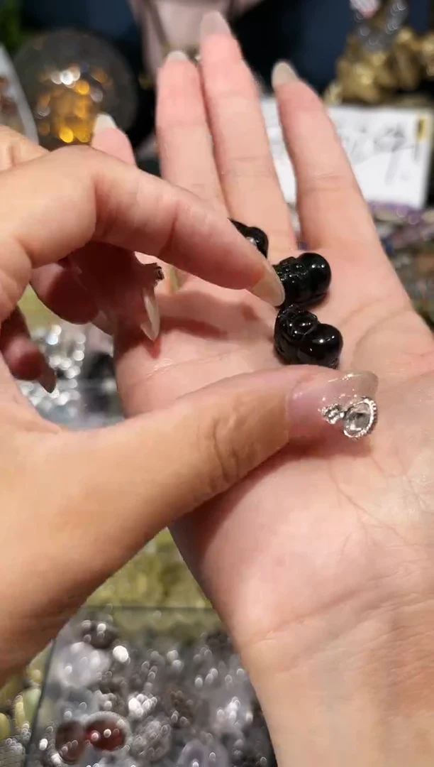 【闪购商品】水晶手串未镶嵌D12黑发貔貅