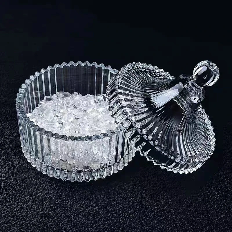 天然优质白水晶碎石300克+消磁碗