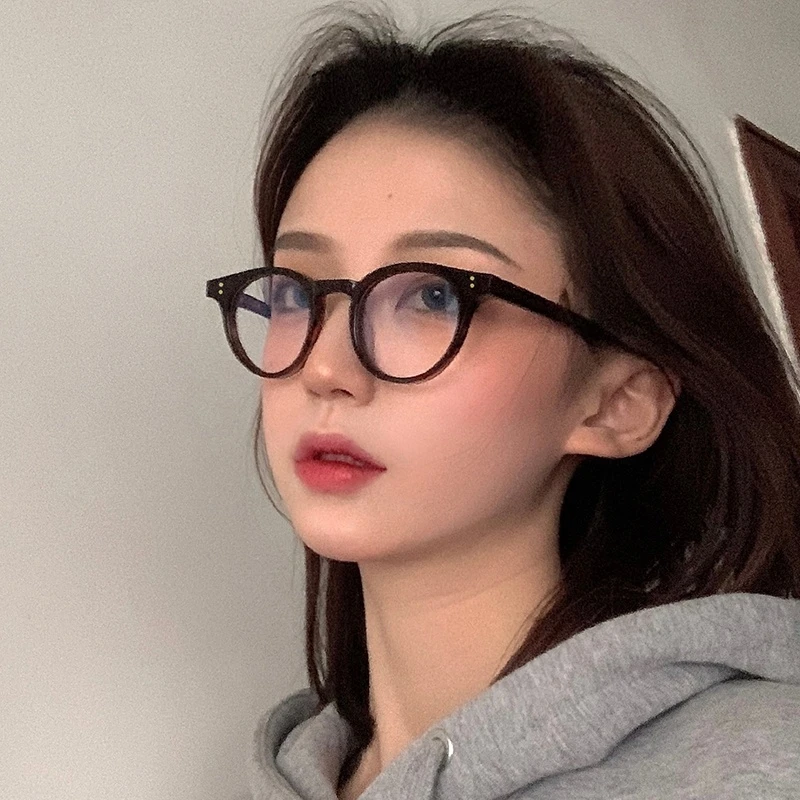 韩版小框眼镜女超轻复古gm黑框网红百搭素颜小脸近视眼镜可配度数