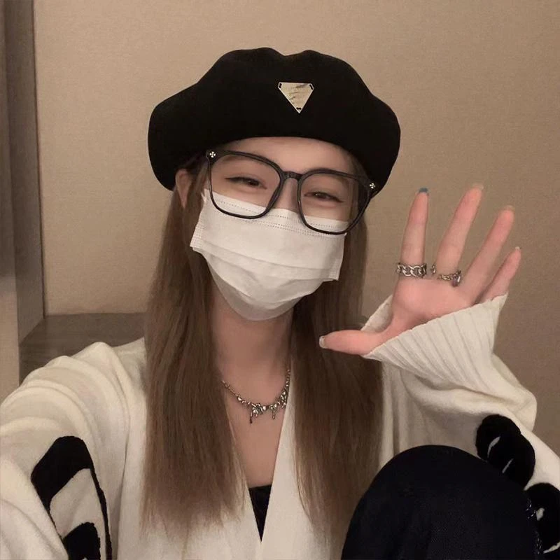 黑框素颜tr90显脸小眼镜框近视学生专业配镜潮男女款防蓝光防辐射
