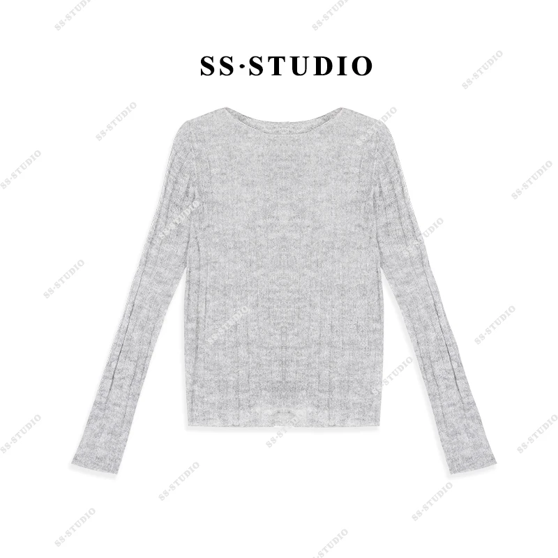 【SUSU】宽松慵懒随性罩衫时尚百搭显瘦针织打底上衣SS-9862