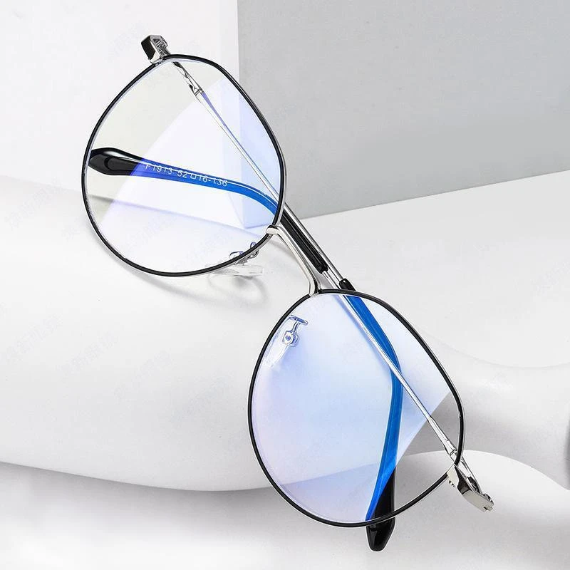 时尚网红超轻学生蓝光防辐射近视眼镜圆框百搭潮流护眼圆形韩版