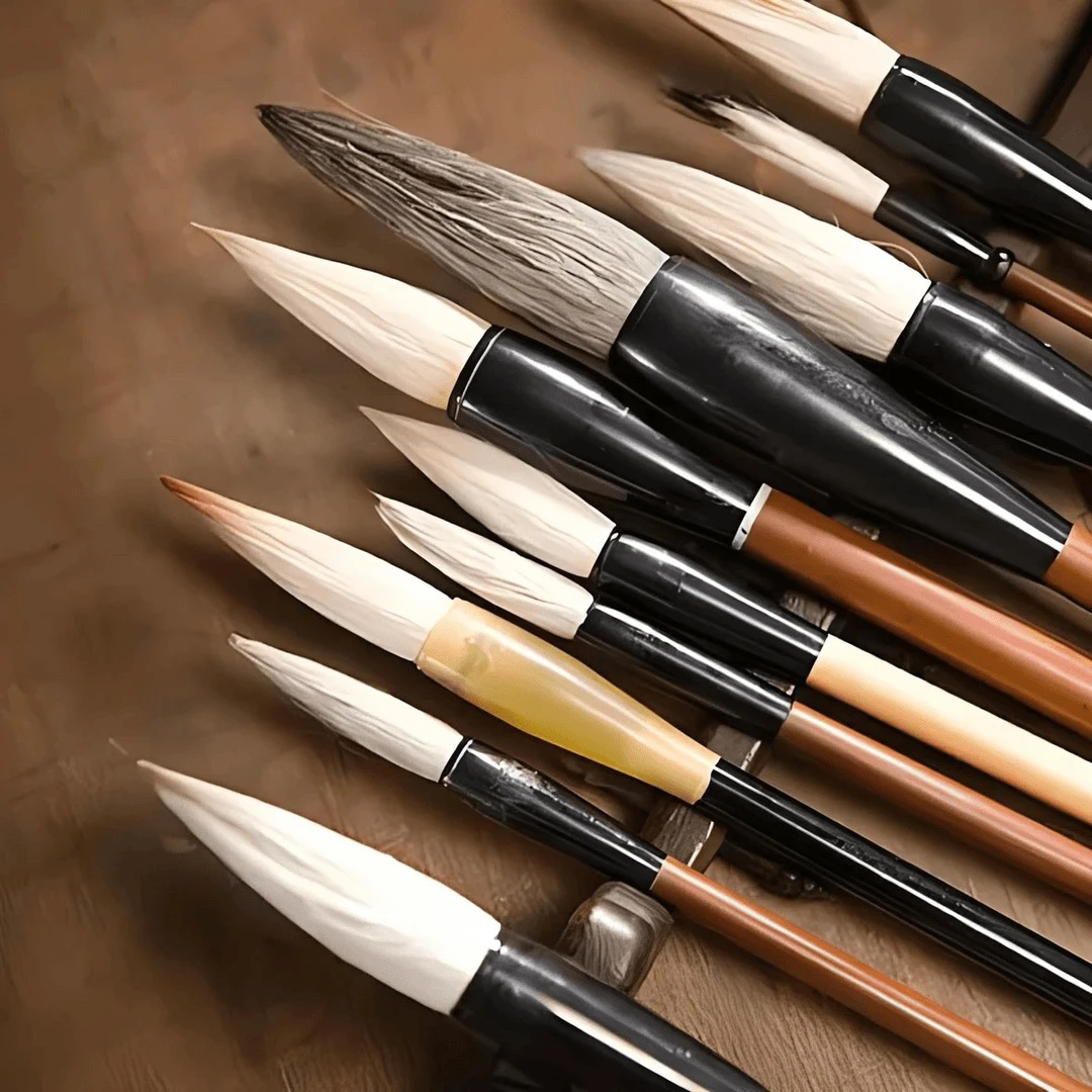 不挑款式随机毛笔1支