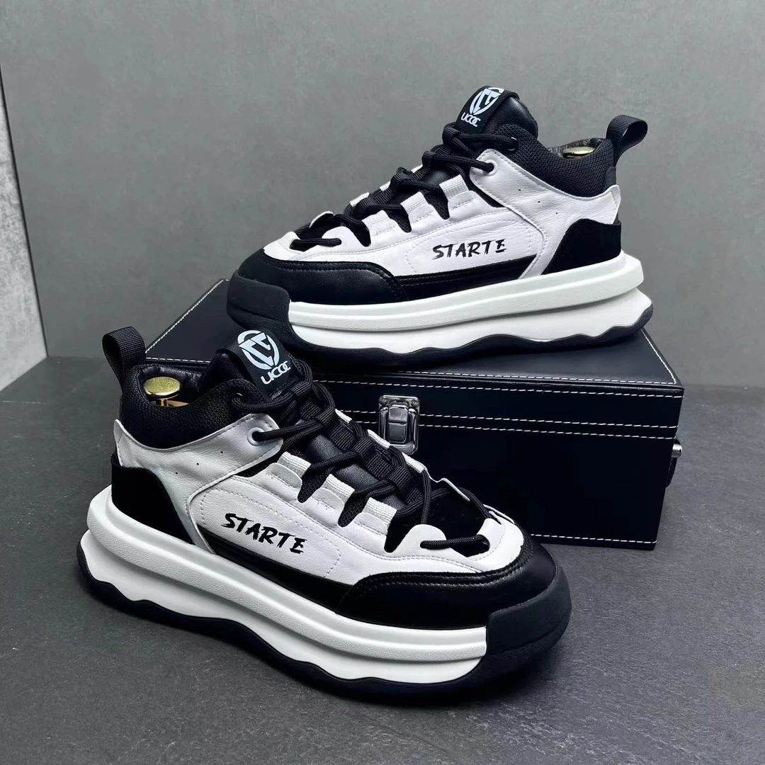 男鞋2024年秋冬新款时尚潮牌老爹鞋韩版百搭运动休闲鞋男士小白鞋