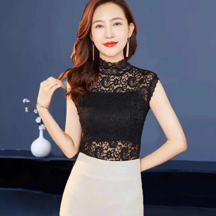 假领子女百搭假领春秋多功能打底内搭装饰领2023蕾丝半高领假衣领