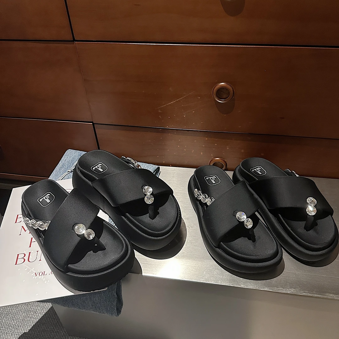 TS2024新款百搭软底外穿潮流舒适时尚休闲网红一字带凉拖鞋