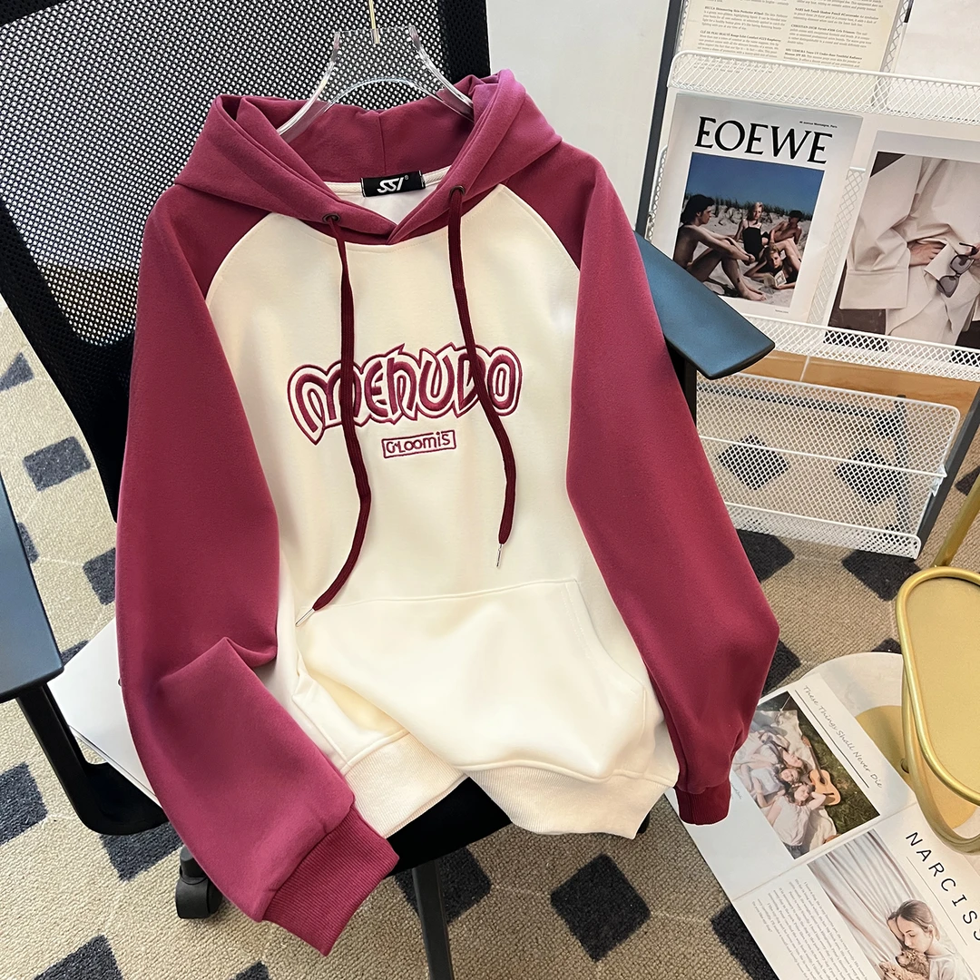 女童秋装卫衣2025新款韩系儿童春秋款连帽网红上衣女大童秋季衣服