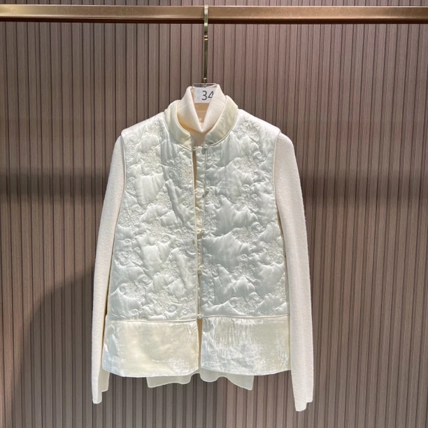 天生丽质 重工刺绣简约气质新中式秋冬夹棉马甲