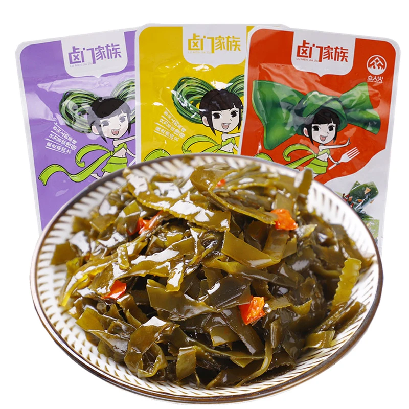 卤门家族海带结海带丝香辣黑鸭味小包装 下饭菜零食小吃网红零食