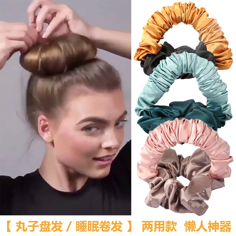 无热睡眠卷发棒大肠发圈丸子头懒人卷发神器大波浪睡觉卷发不伤发