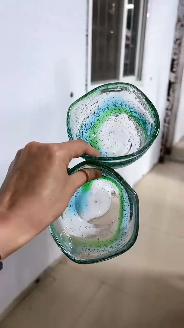 【闪购商品】日式异形小碗-蓝色*2