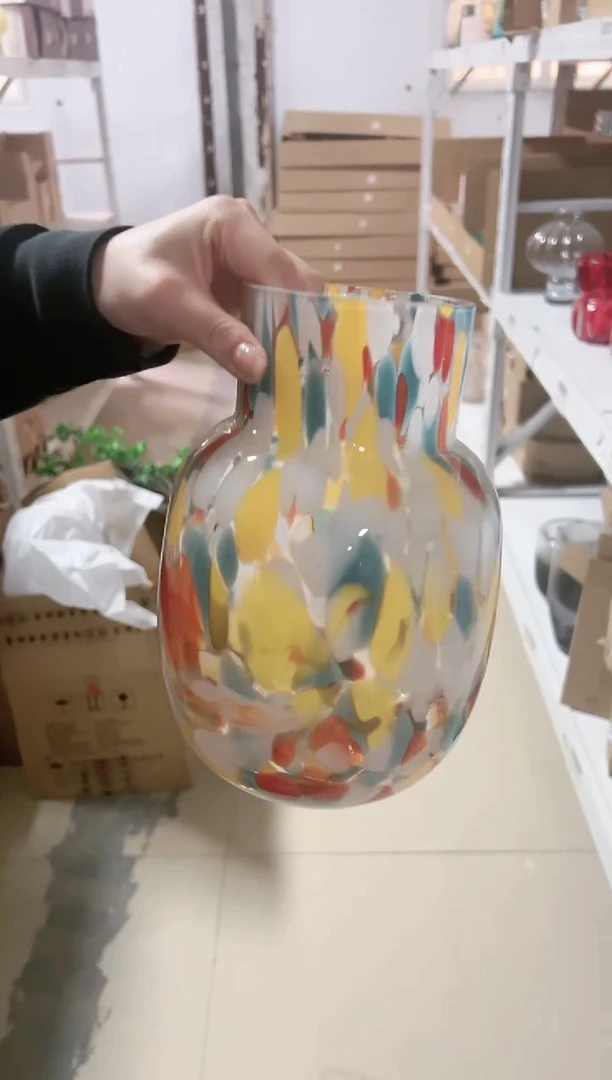 【闪购商品】彩色斑点花瓶