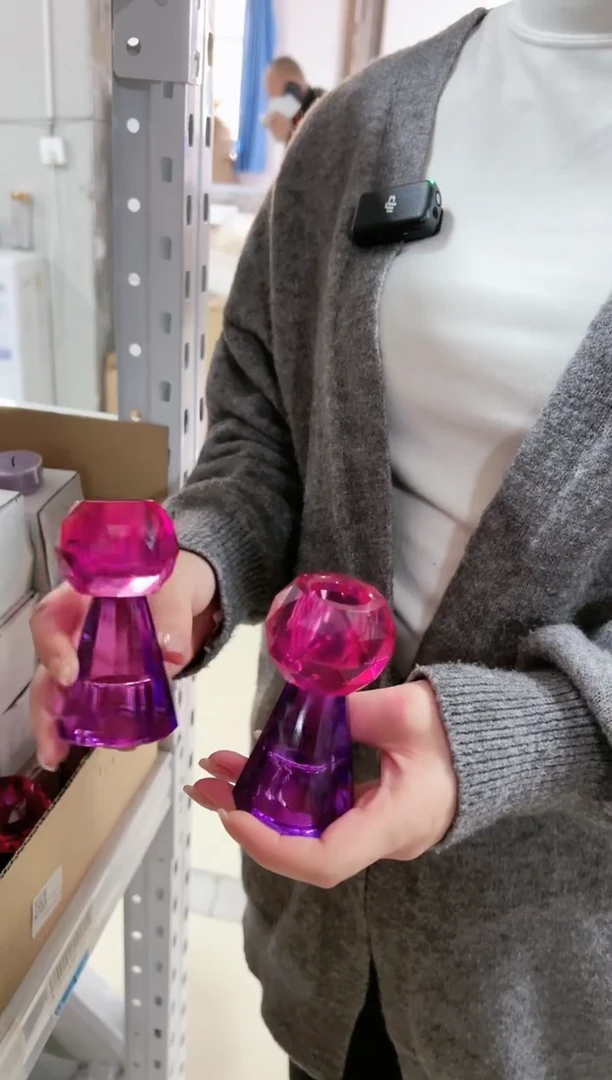 【闪购商品】YL-天使烛台-紫玫*2