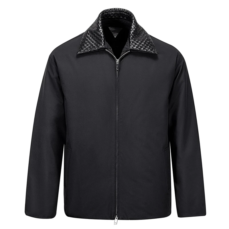 BOTTEGA【芯片版】老钱风格男士可拆卸领科技尼龙羽绒服